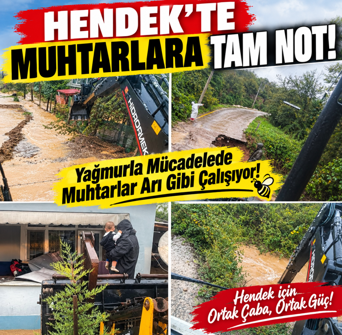 Hendek'te Muhtarlara tam not: